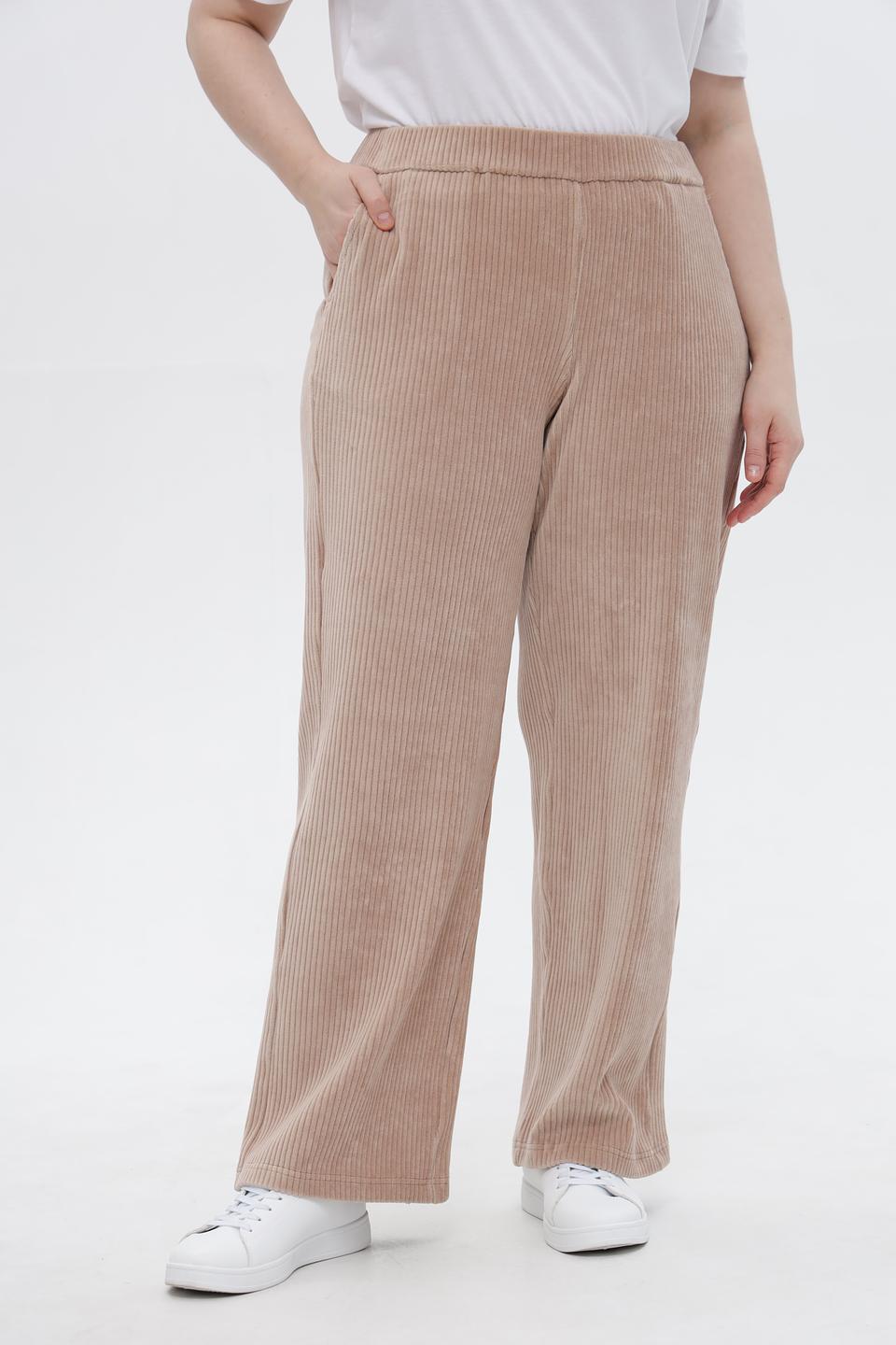 Брюки вельветовые Rabe collection бежевые