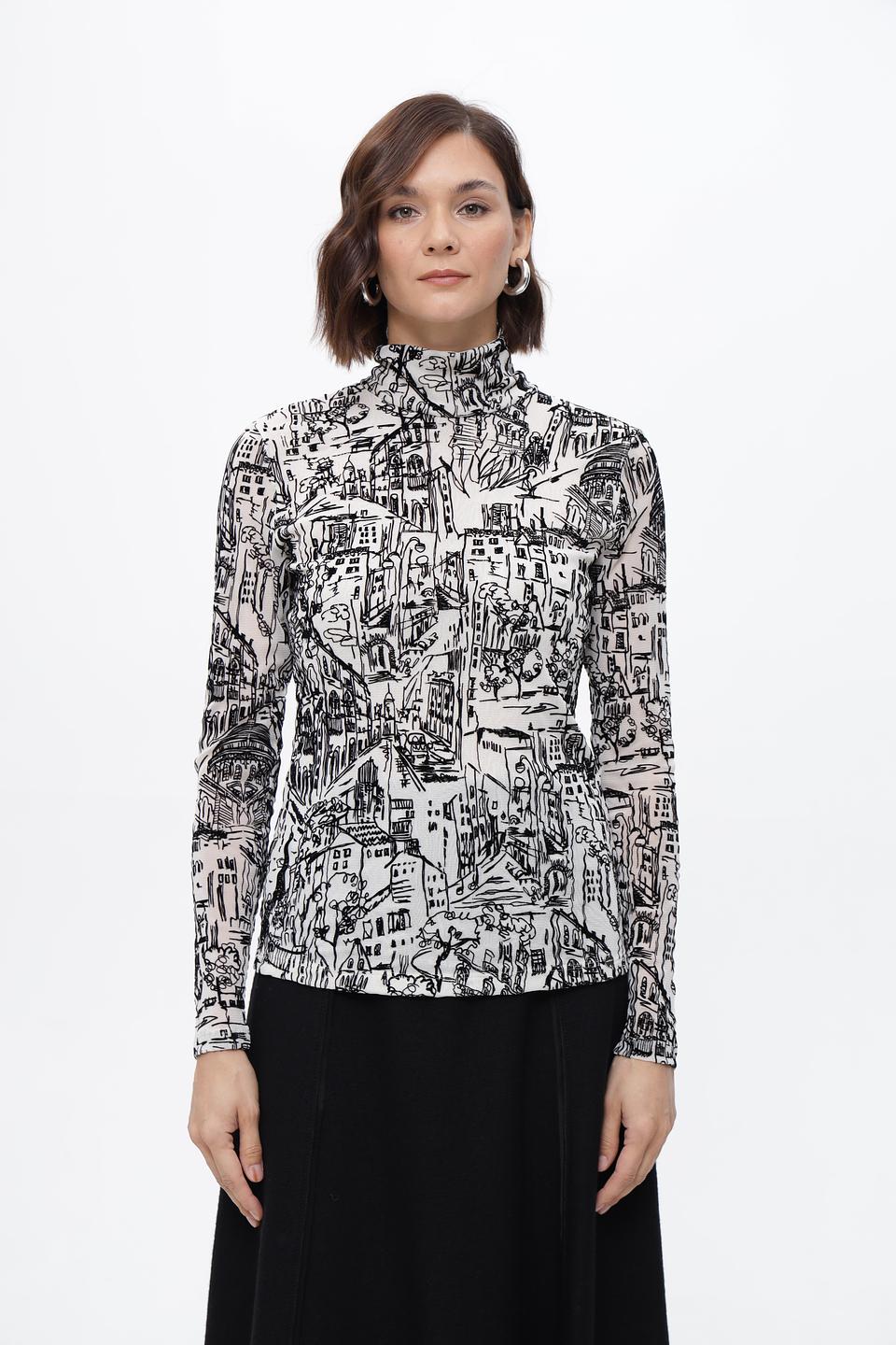 Водолазка Marc Cain с принтом