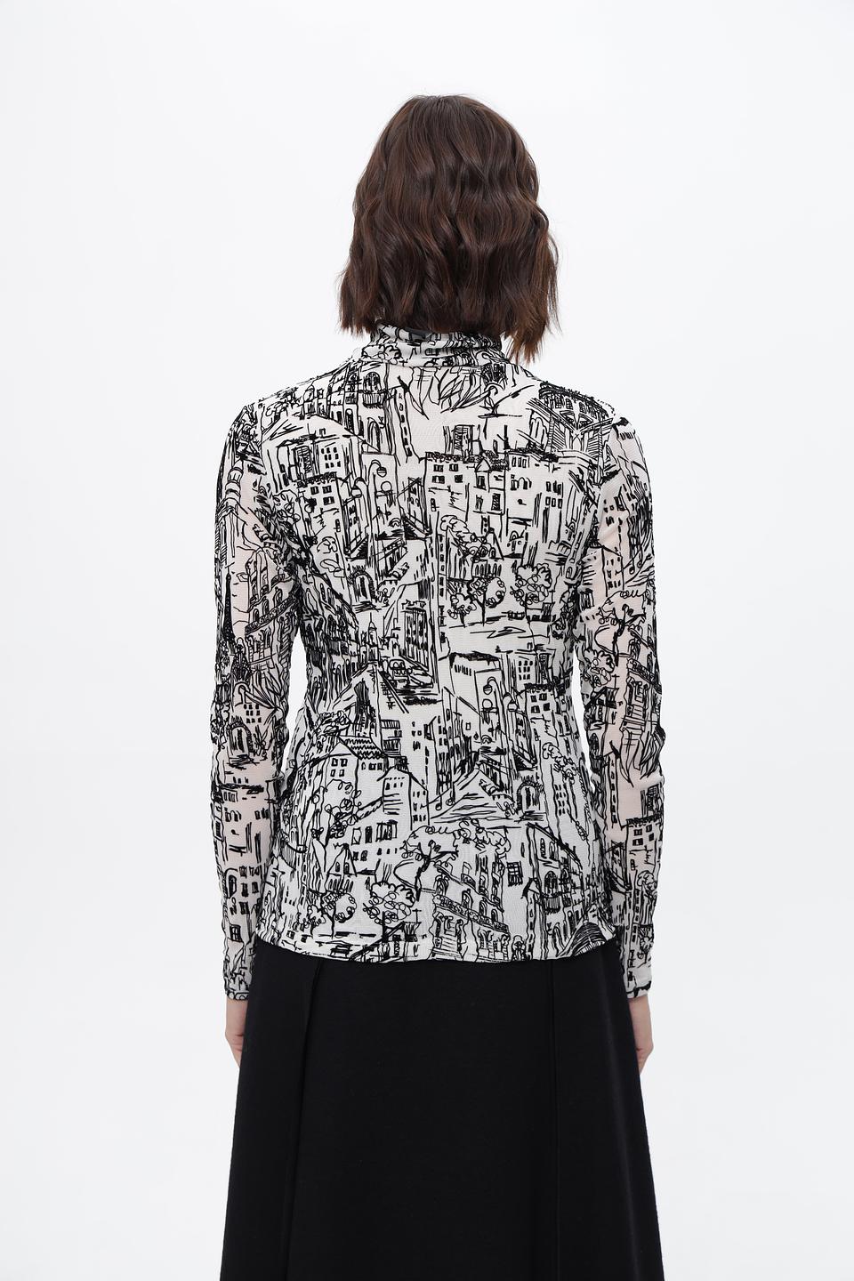 Водолазка Marc Cain с принтом