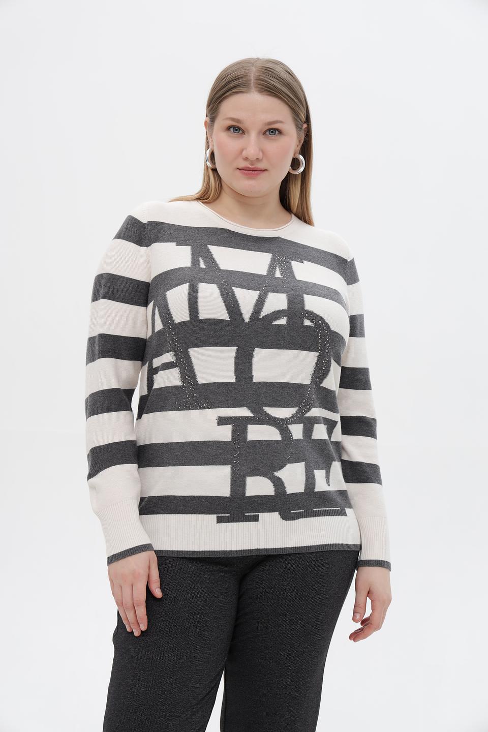 Пуловер Rabe collection в полоску