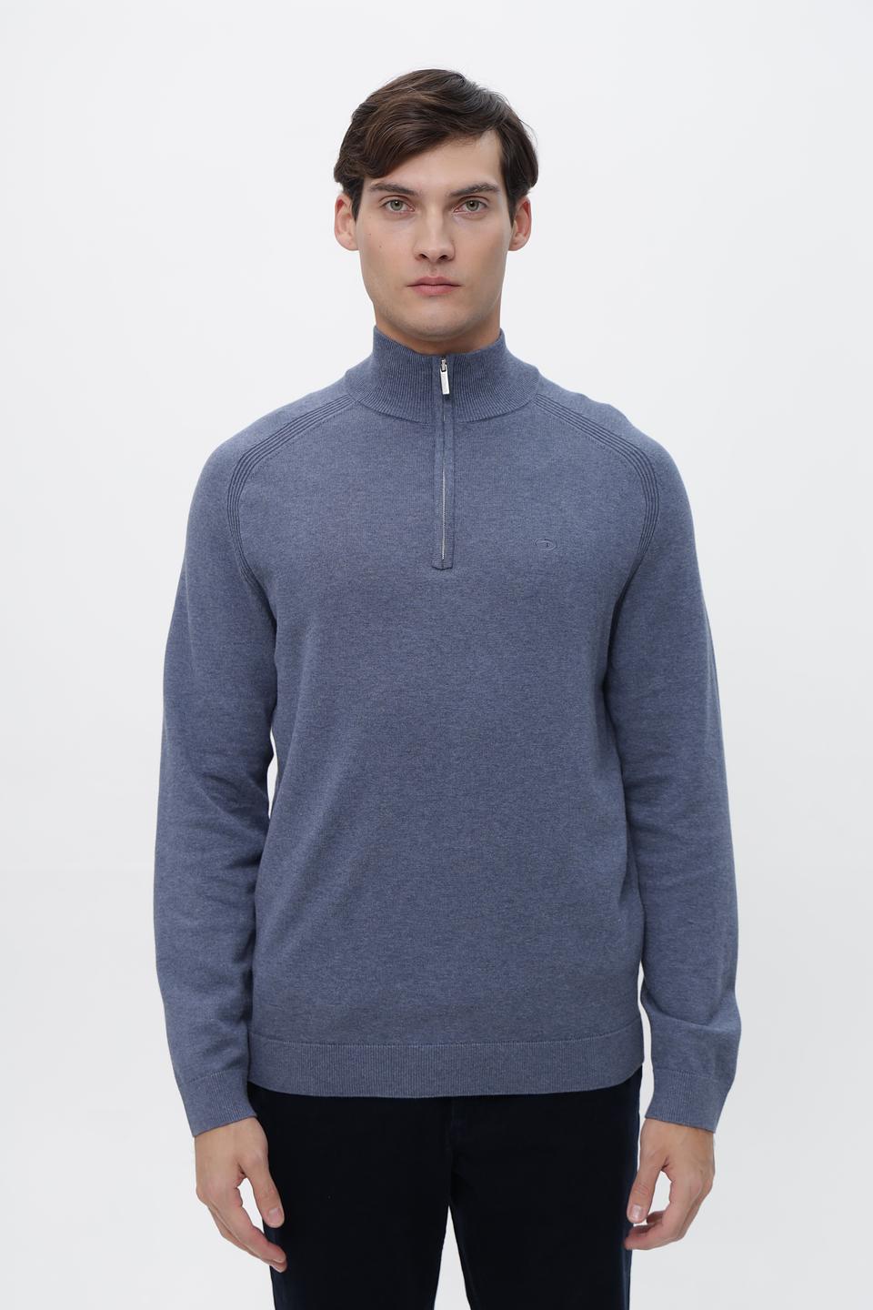 Джемпер Tom Tailor с молнией серый