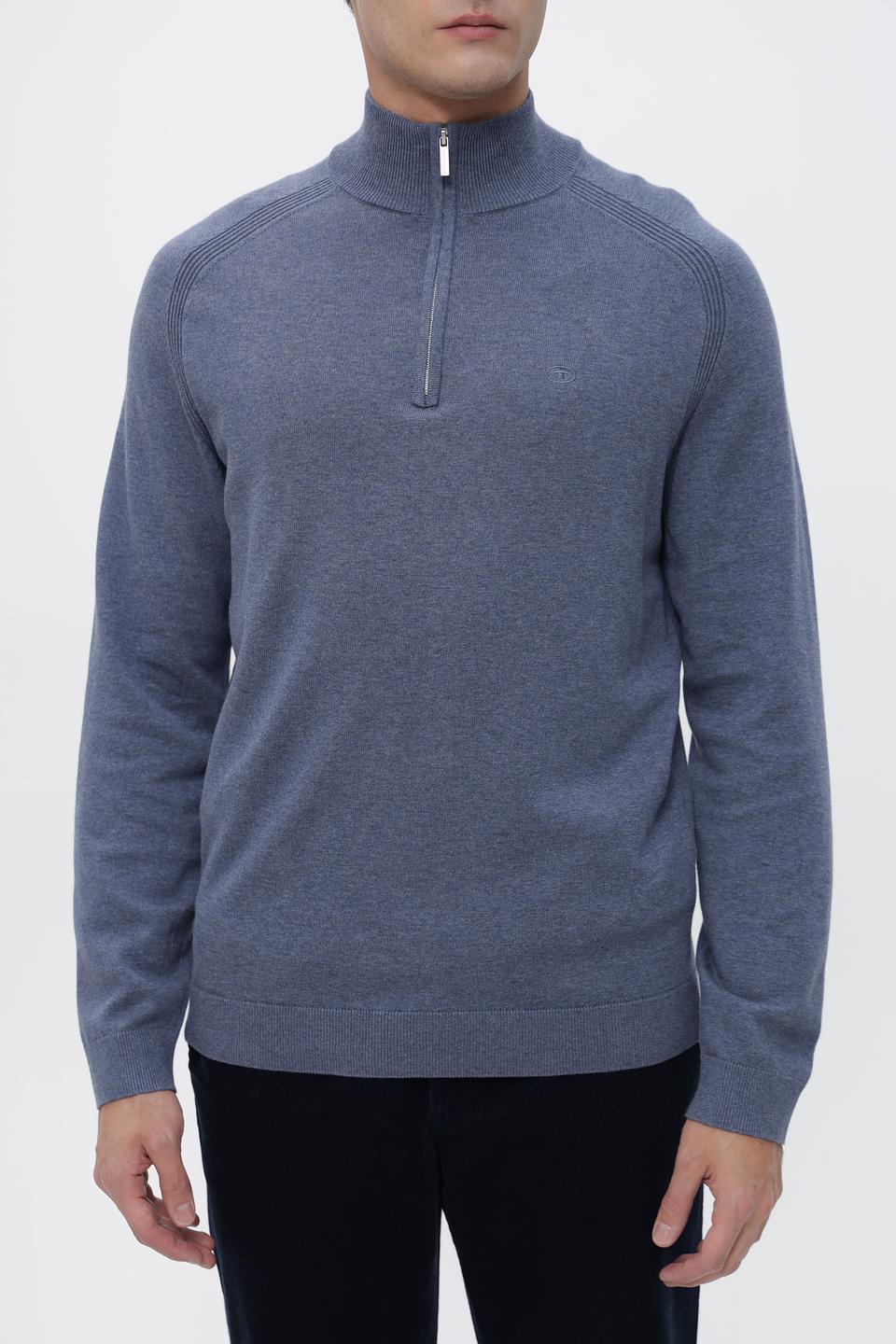 Джемпер Tom Tailor с молнией серый