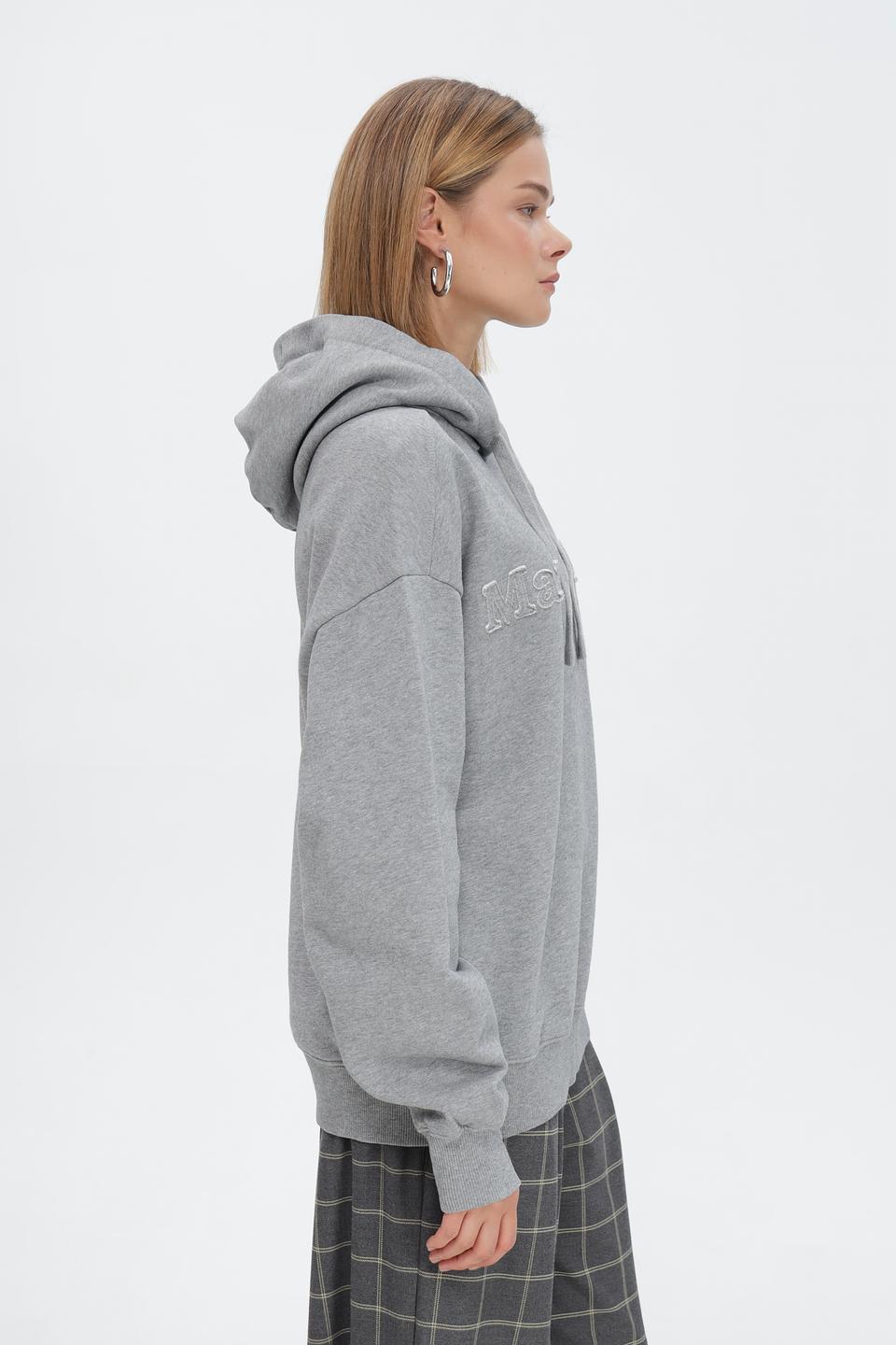 Худи Marc O Polo серая с логотипом