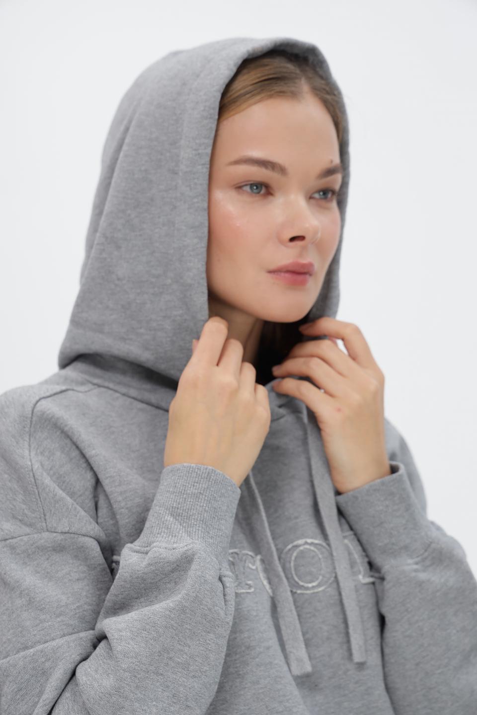 Худи Marc O Polo серая с логотипом