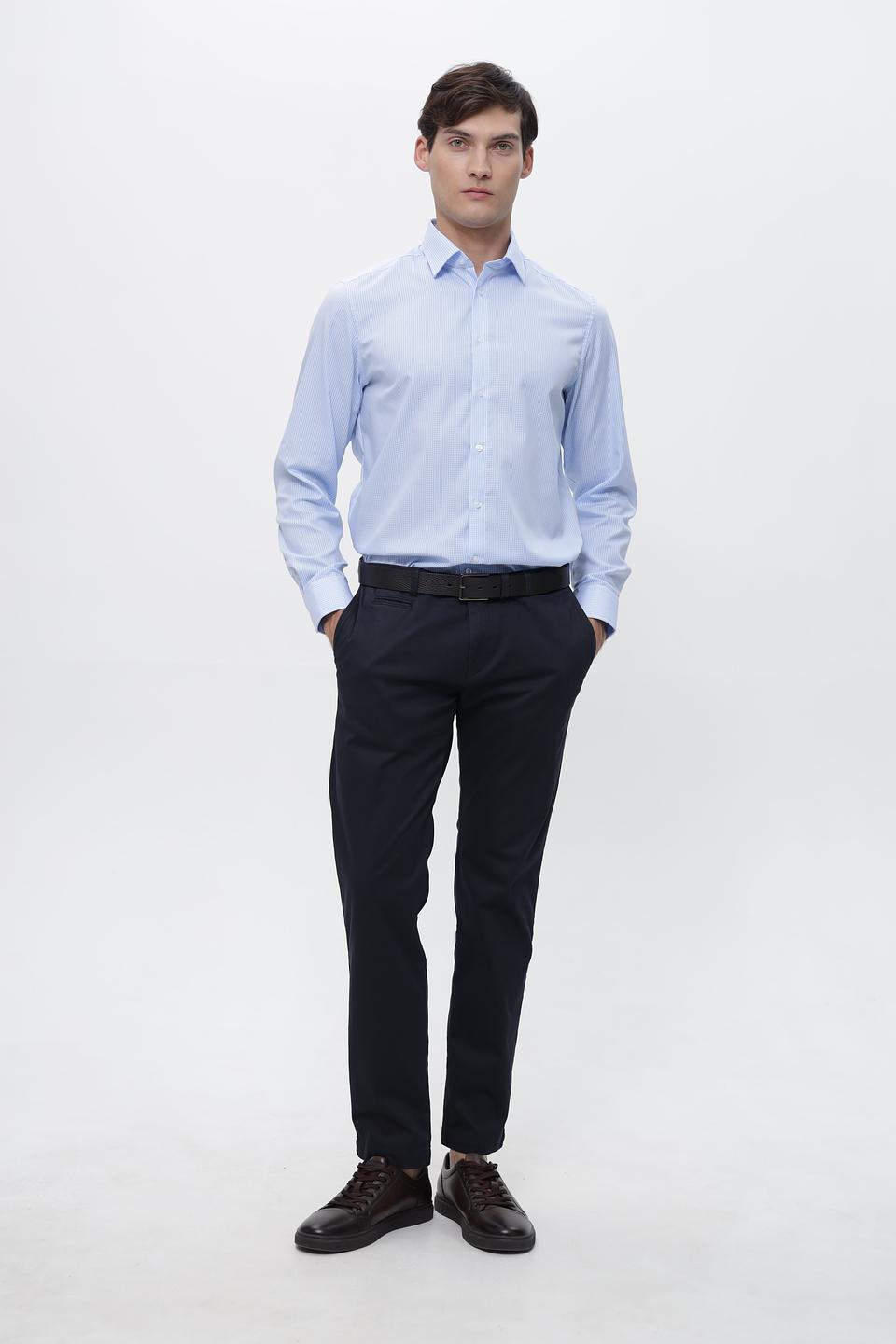 Брюки классические Bugatti темно-синие