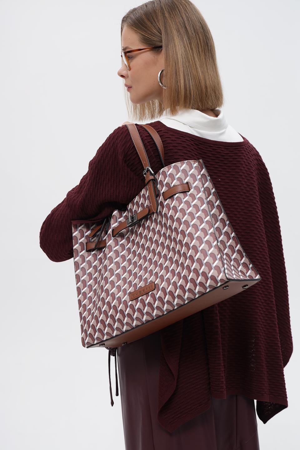 Сумка Bugatti с геометрическим принтом