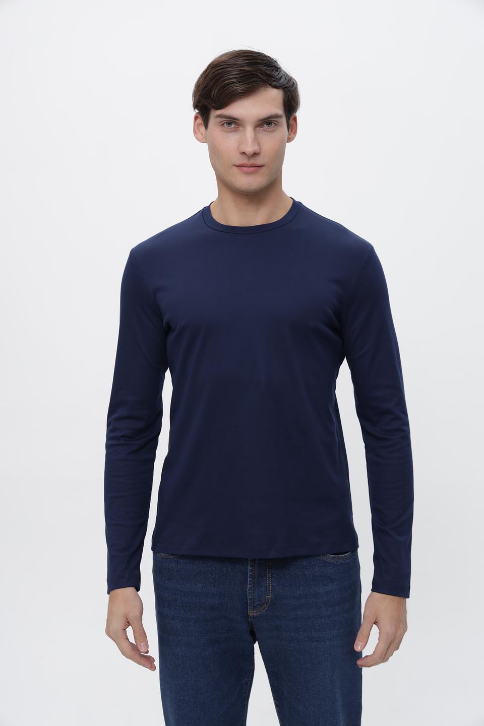 Лонгслив Desoto тёмно-синий