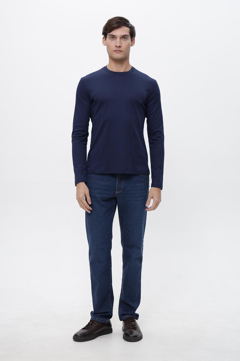 Лонгслив Desoto тёмно-синий