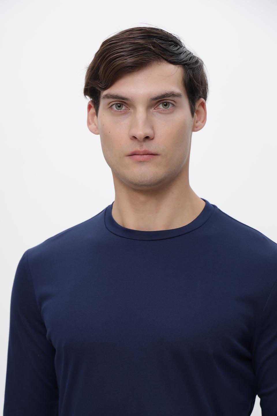 Лонгслив Desoto тёмно-синий
