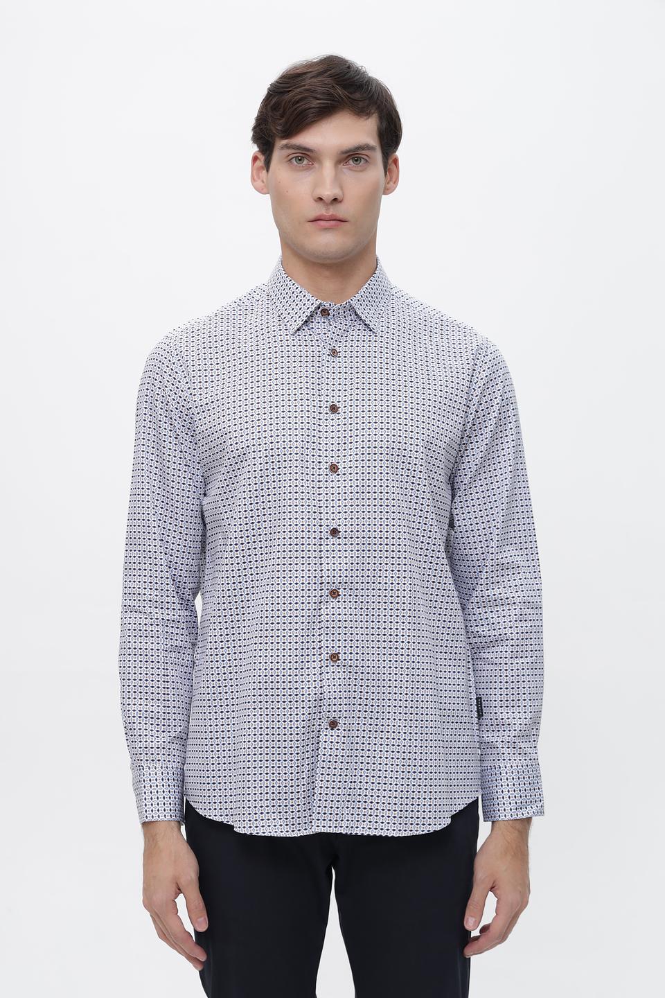 Рубашка Bugatti с принтом
