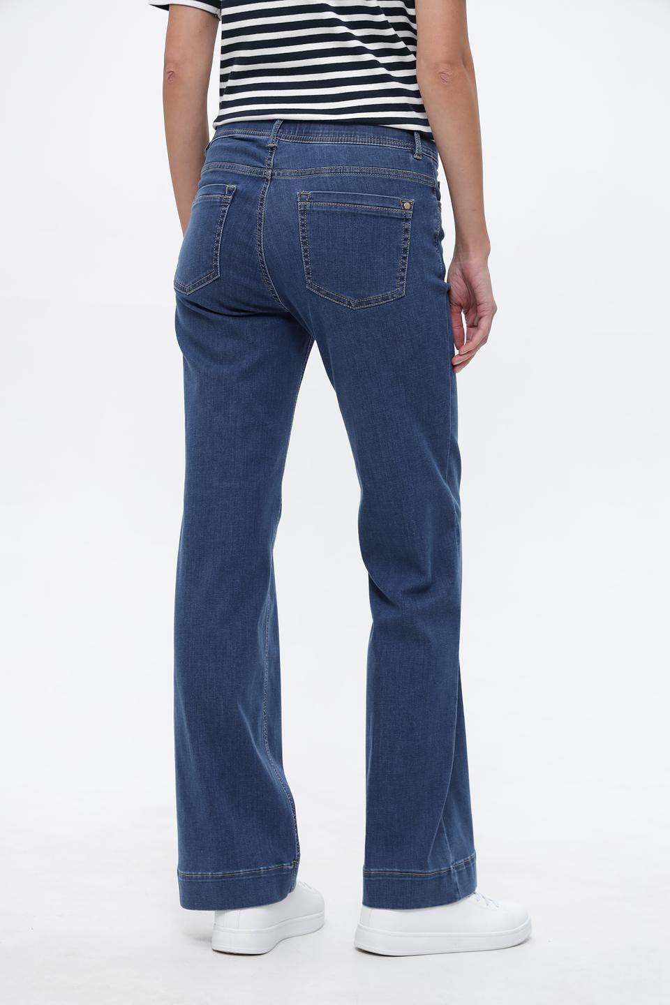 Джинсы ZRS клеш синие