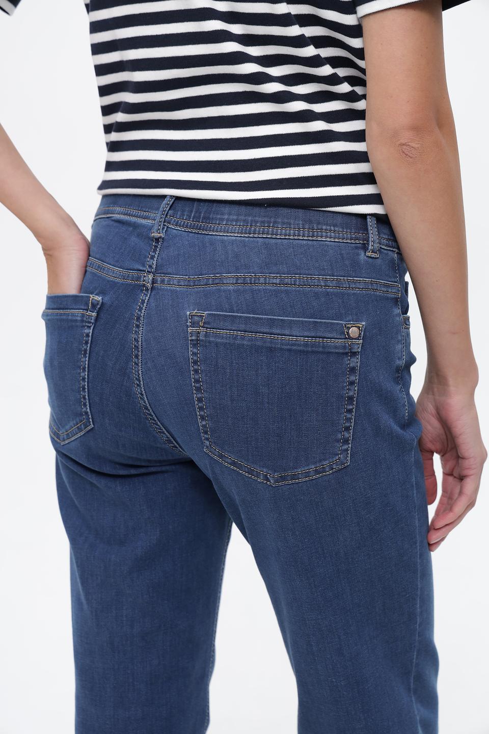 Джинсы ZRS клеш синие