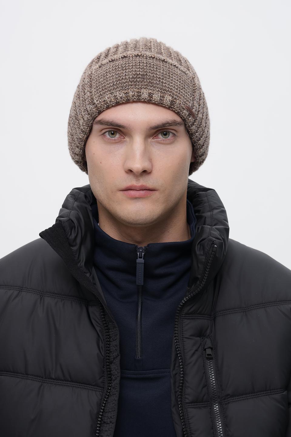 Шапка Marhatter мужская бежевая