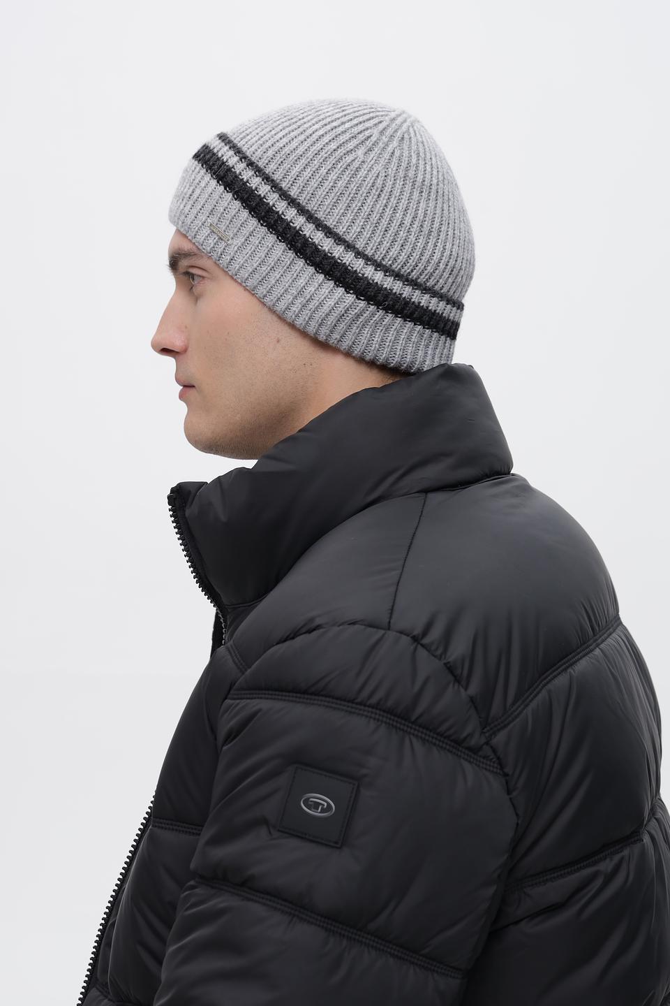 Шапка Marhatter серая с полоской