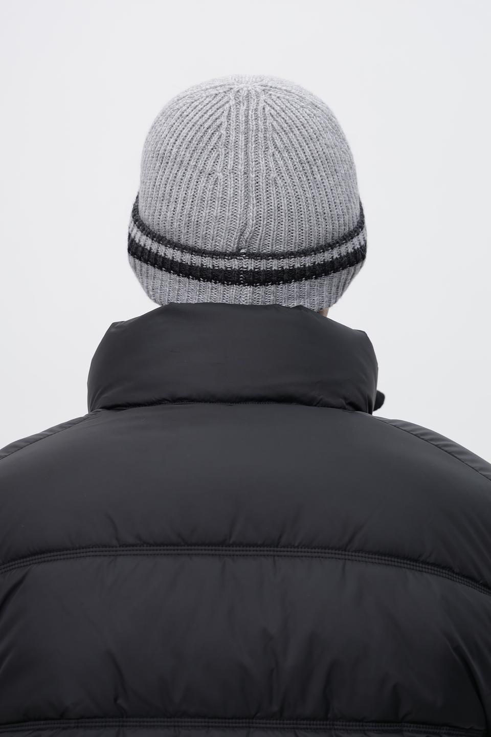 Шапка Marhatter серая с полоской