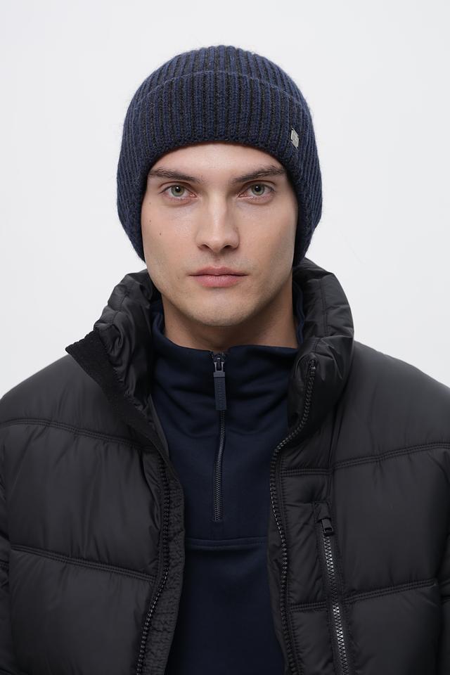 Шапка Marhatter мужская вязаная синяя