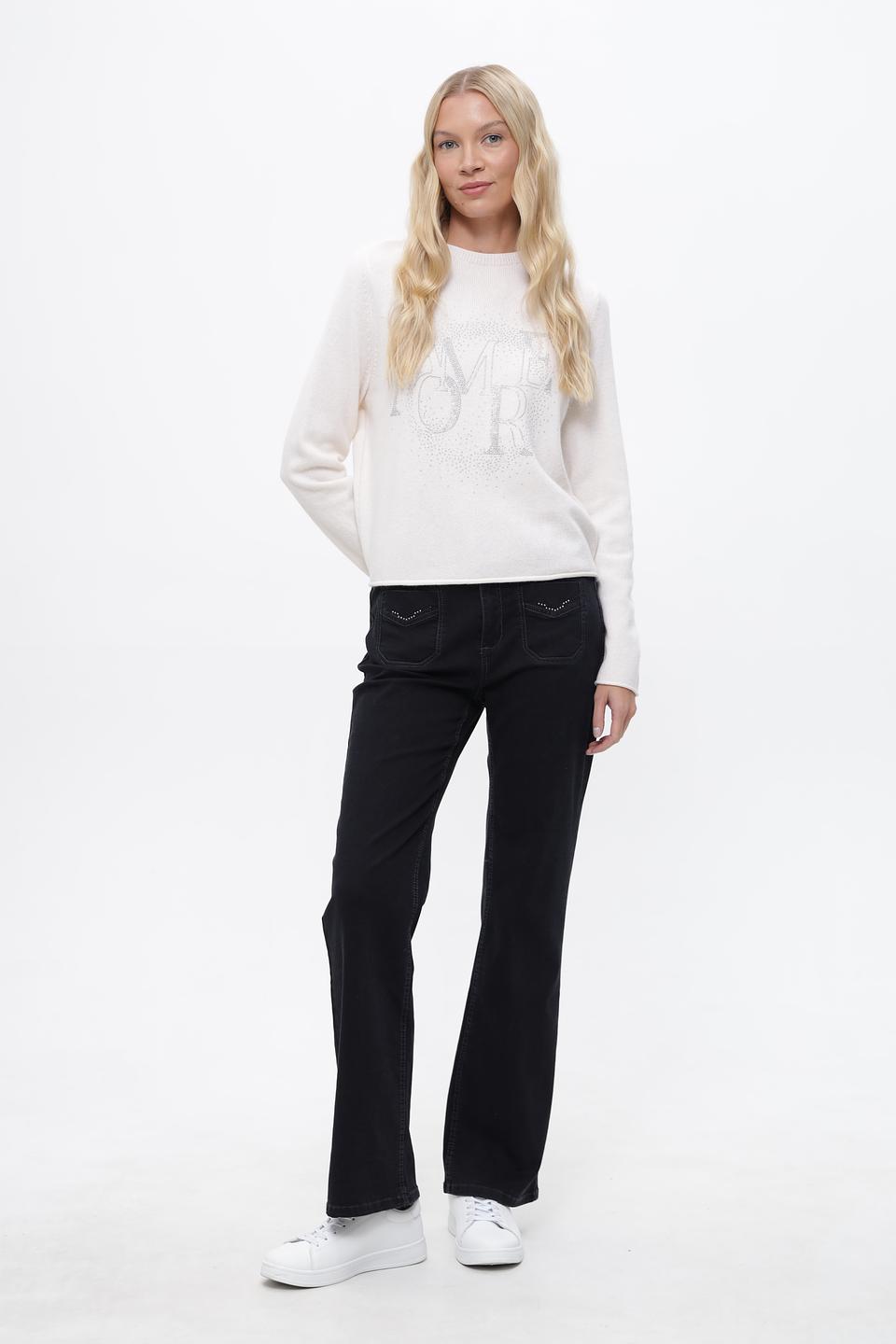 Джинсы клеш Anna Montana черные