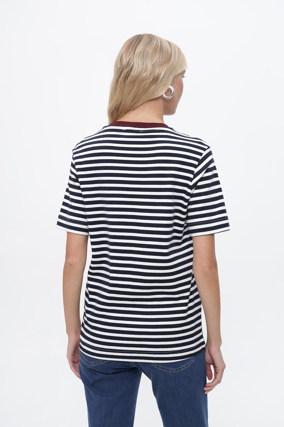 Футболка Steilmann в полоску с надписью