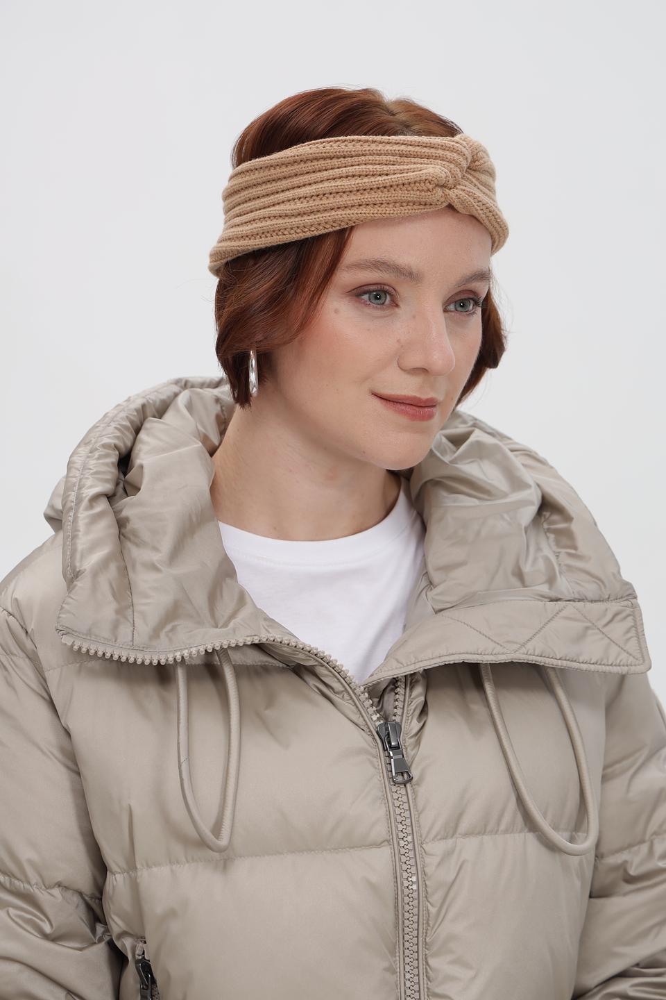 Повязка на голову Julia Florenzi бежевая