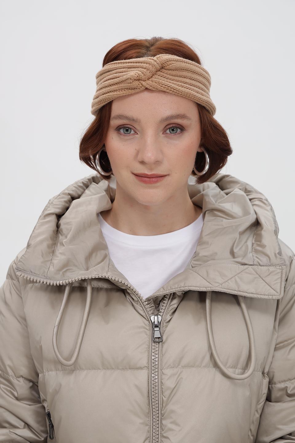 Повязка на голову Julia Florenzi бежевая