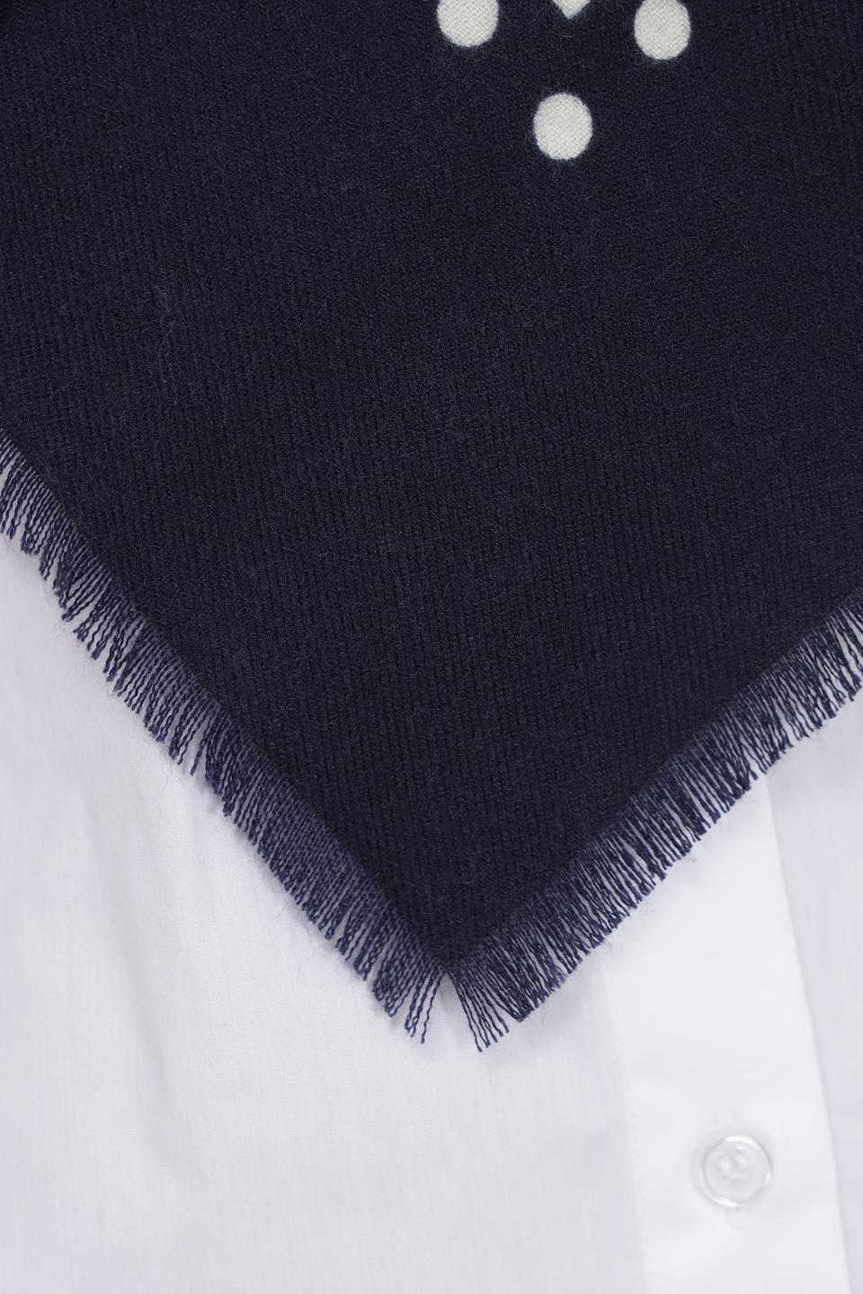 Платок Oui с узором, синий