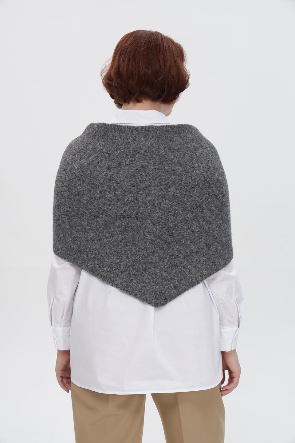 Шарф Fraas серого цвета с завязками