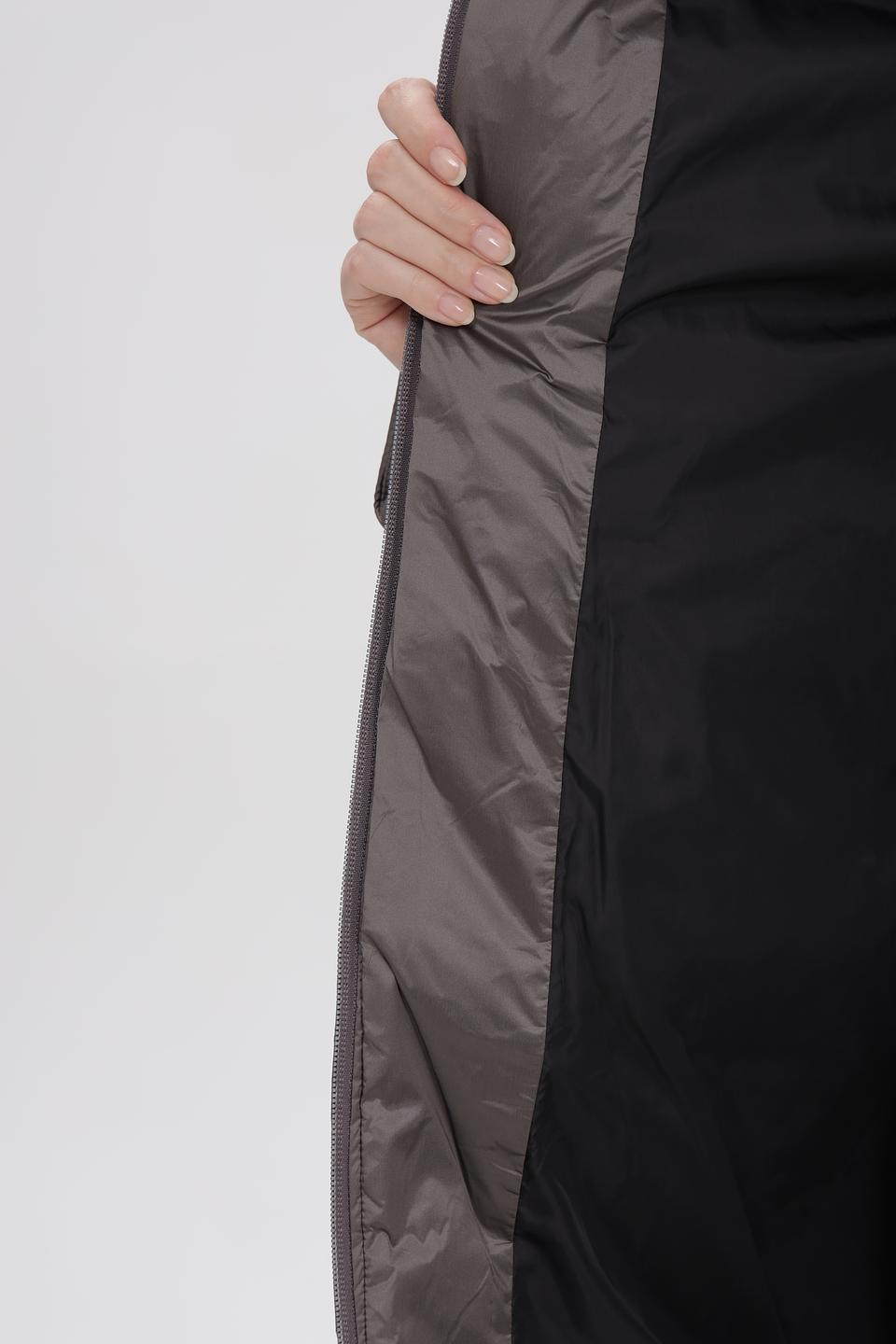 Пальто Baronia стеганое серое