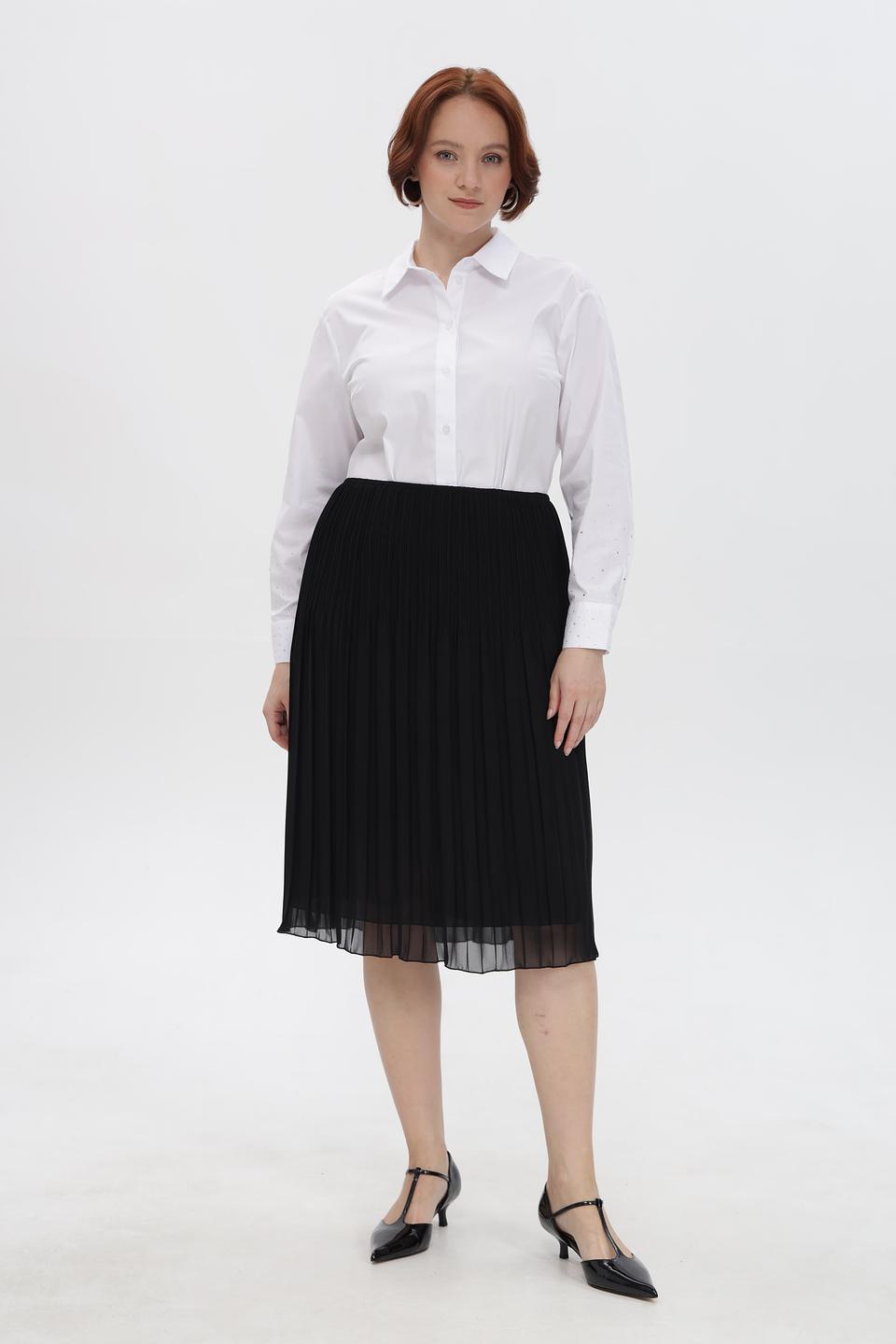 Юбка Sommer mann плиссированная черная