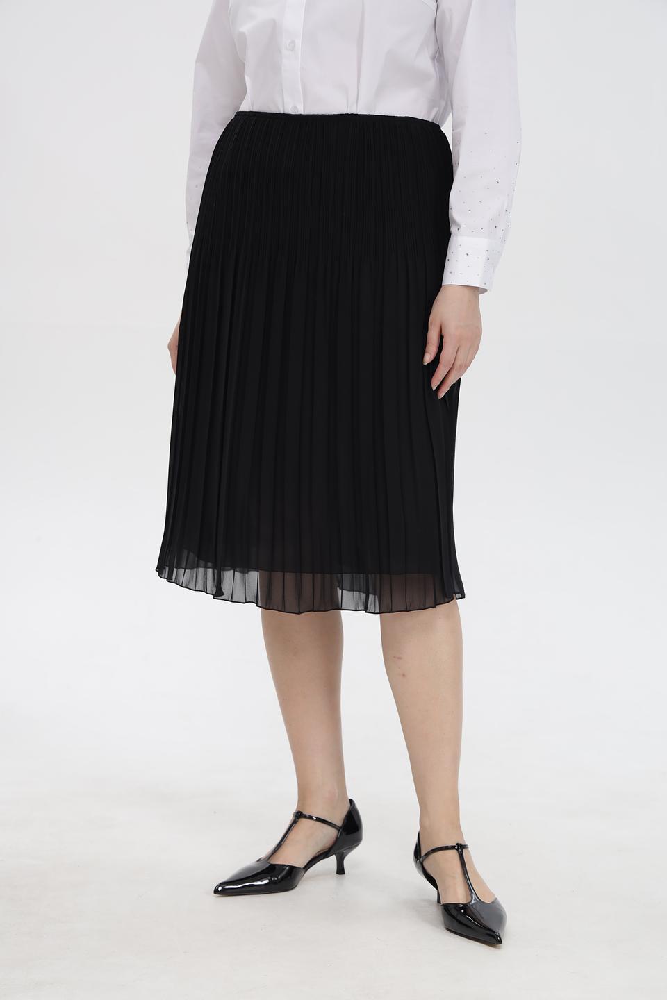 Юбка Sommer mann плиссированная черная