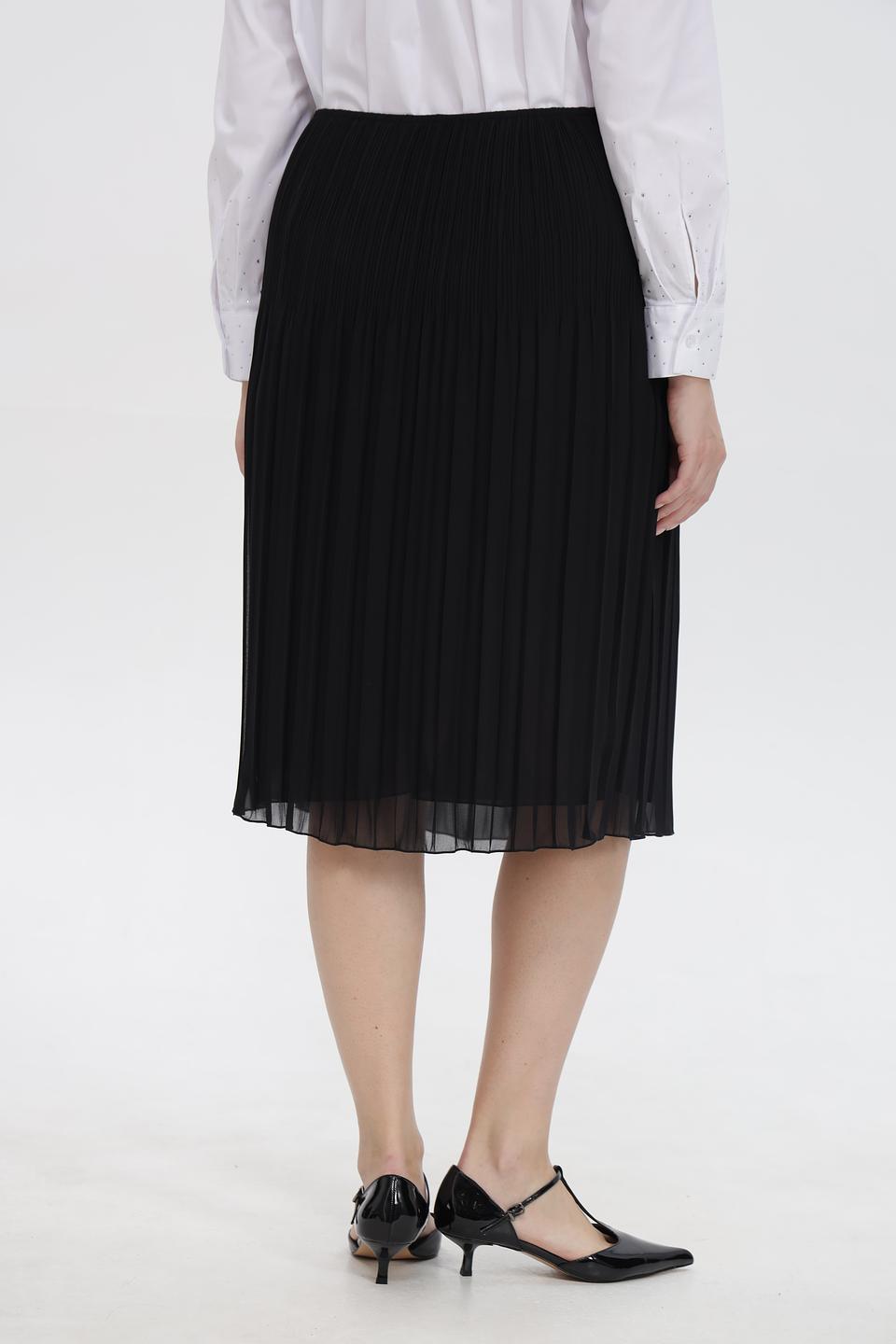 Юбка Sommer mann плиссированная черная