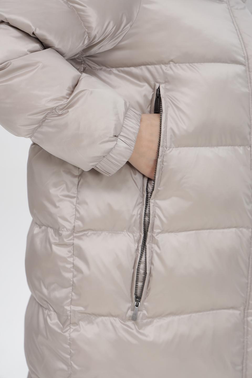 Пальто Baronia стеганое серое