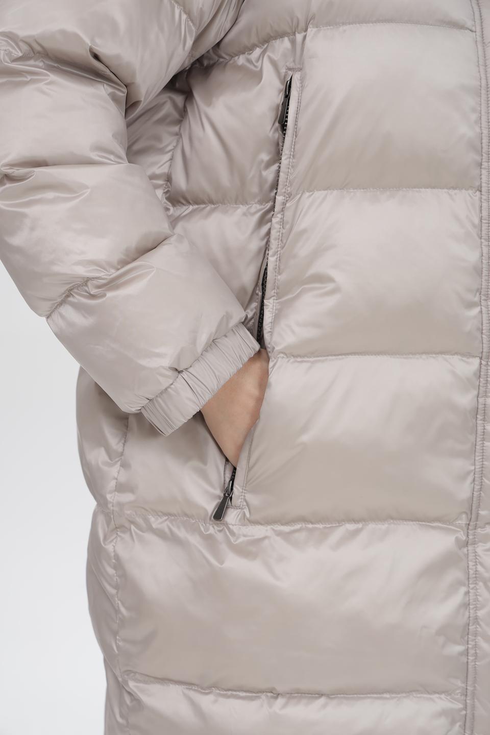 Пальто Baronia стеганое серое