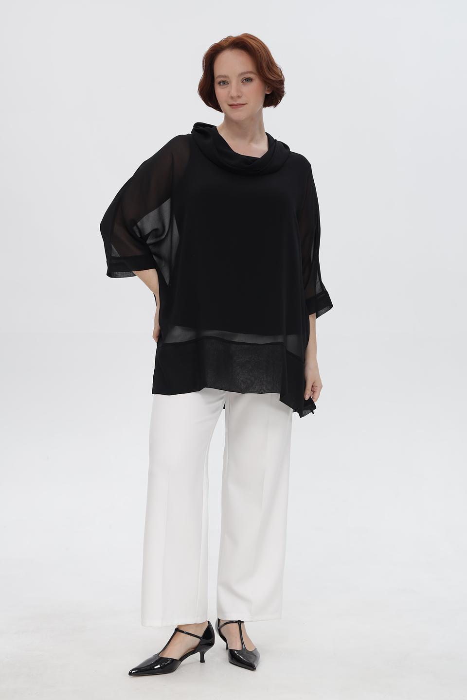 Блузка Doris Streich с воротником-шарфом