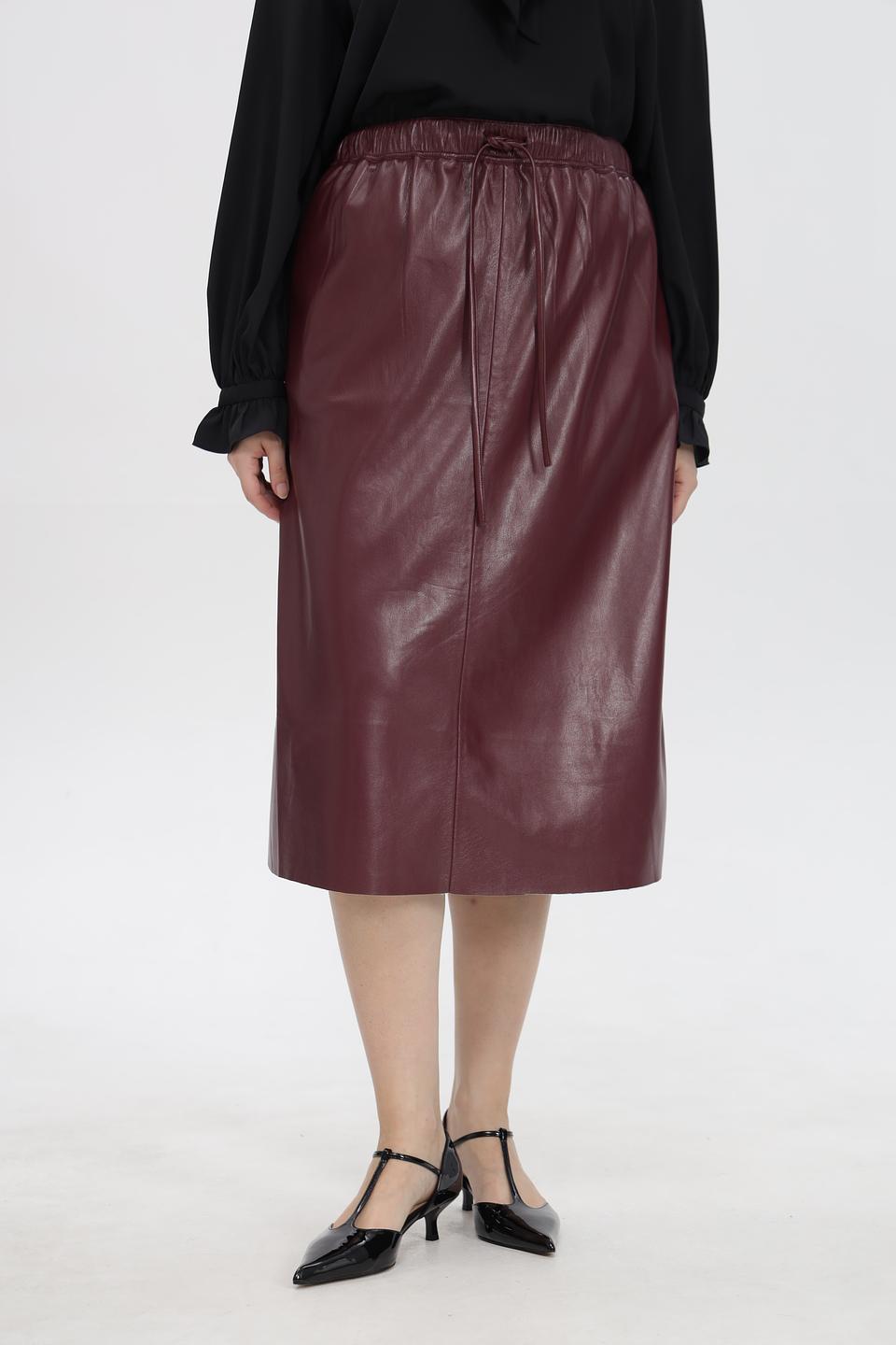 Юбка UNQ из экокожи с кулиской