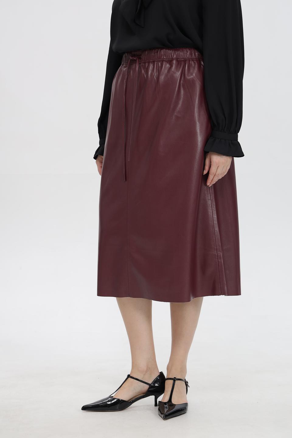 Юбка UNQ из экокожи с кулиской