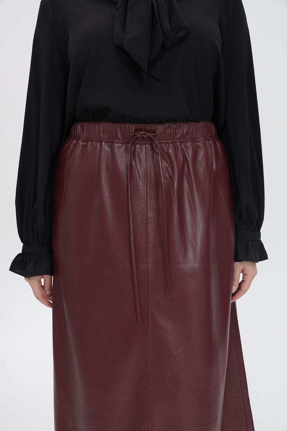 Юбка UNQ из экокожи с кулиской