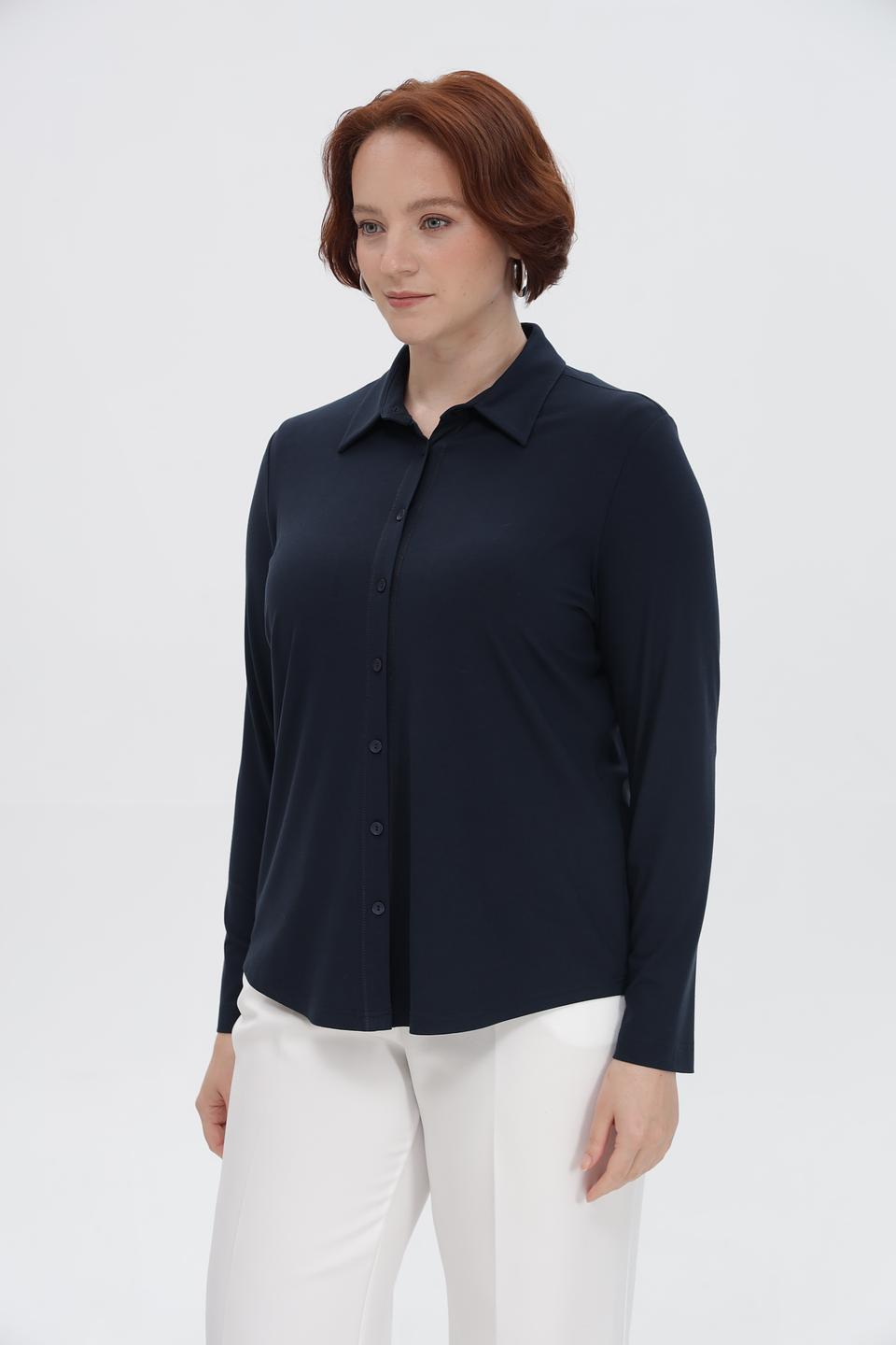 Рубашка Sommer mann темно-синяя