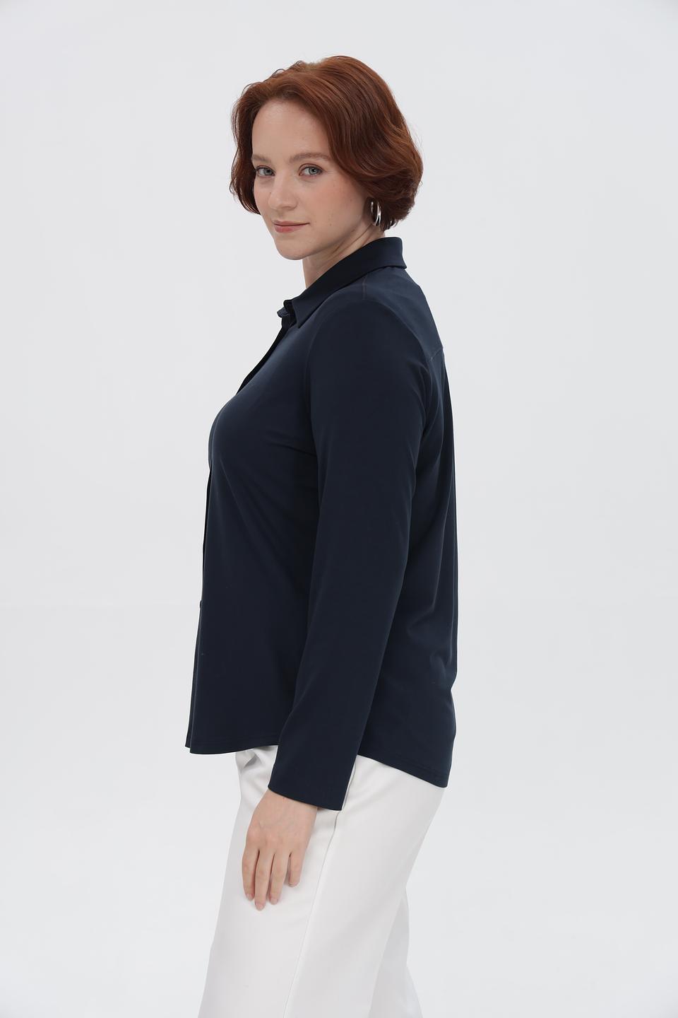 Рубашка Sommer mann темно-синяя