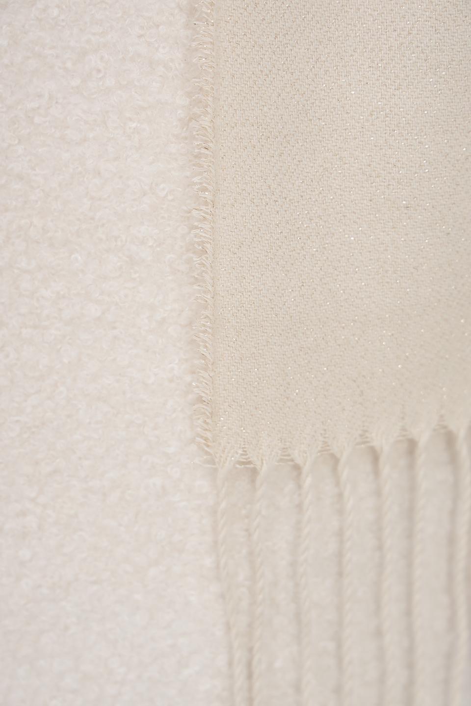 Шарф Fraas в клетку бежевый