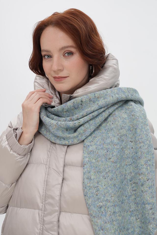 Шарф Fraas меланж голубой