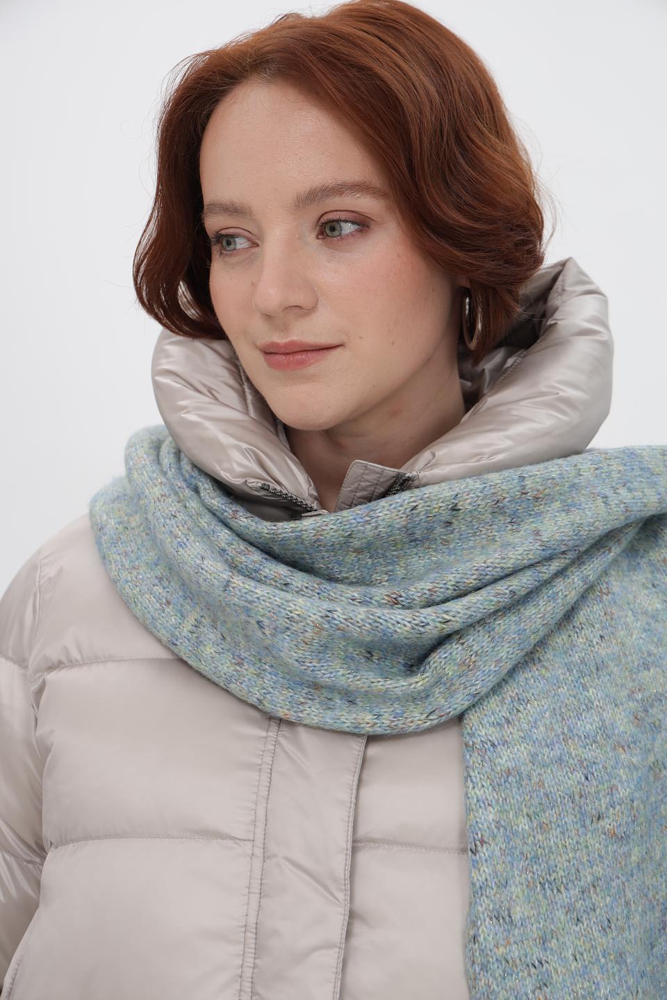 Шарф Fraas меланж голубой