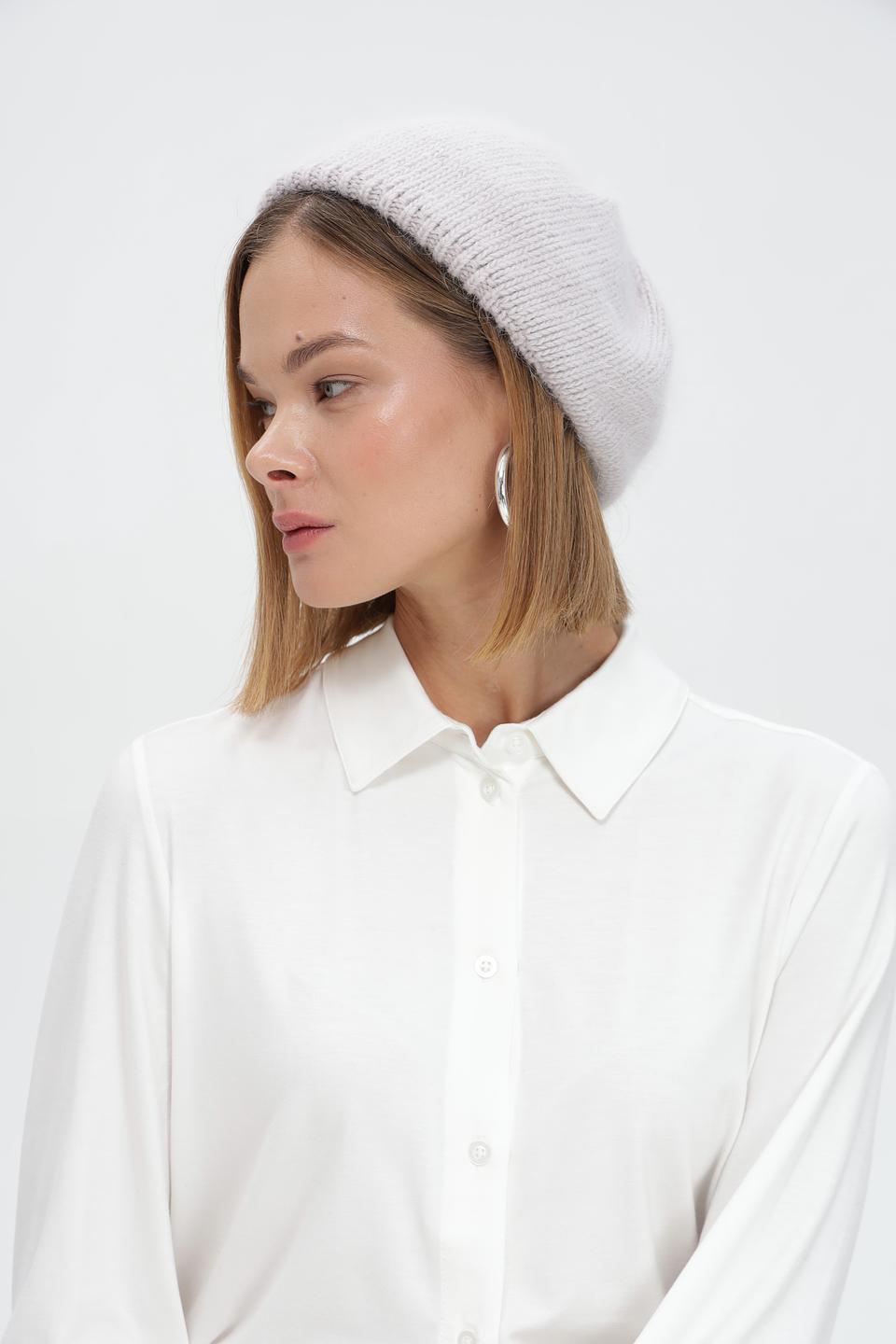 Шапка Julia Florenzi светло-серая