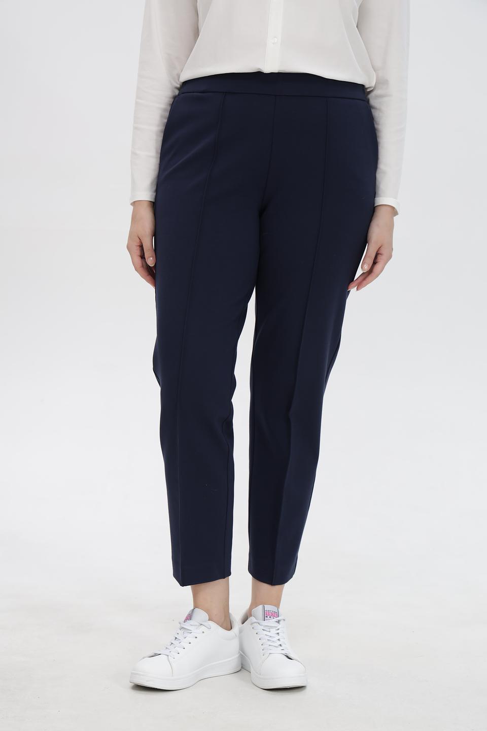 Брюки классические Olsen темно-синие