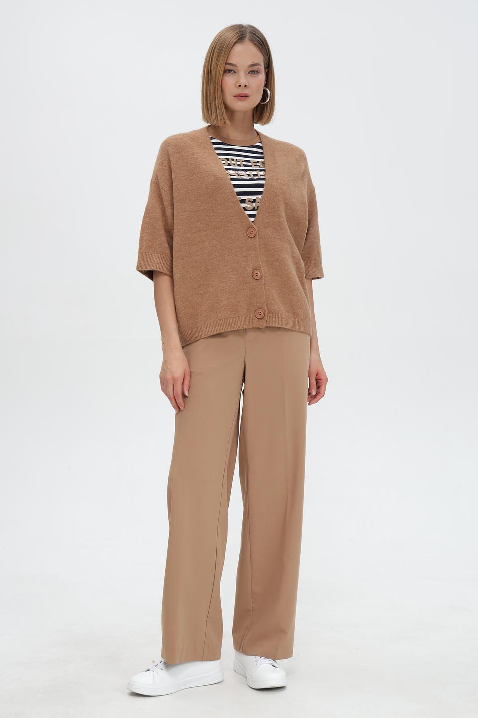 Брюки Steilmann клёш бежевые