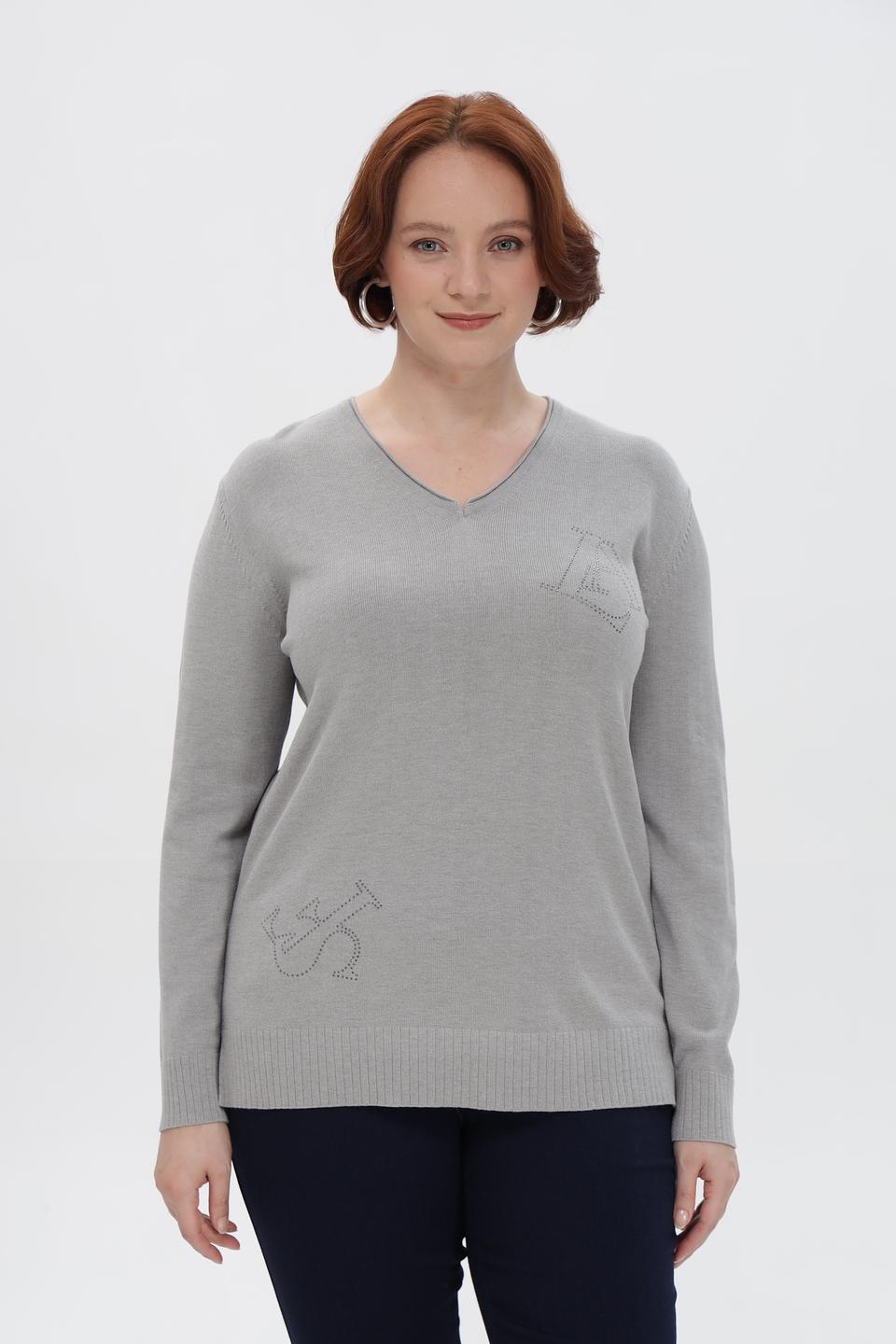Пуловер Barbara Lebek с вышивкой