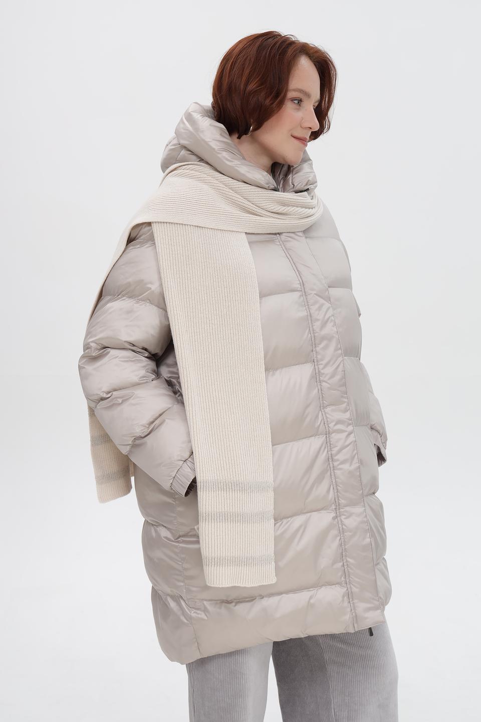 Шарф Marc Cain бежевый в полоску