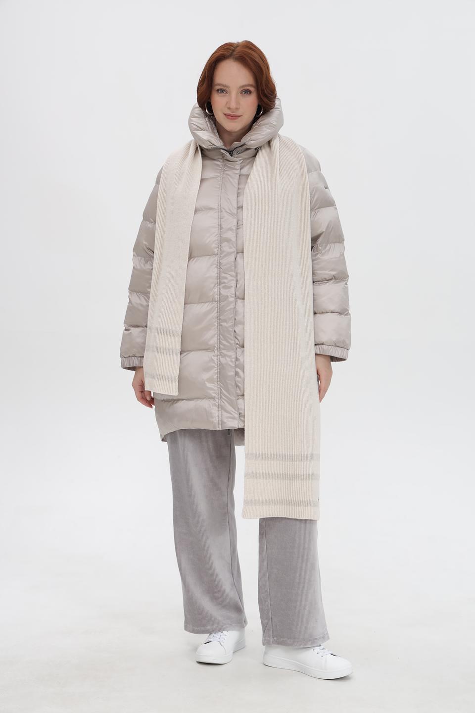 Шарф Marc Cain бежевый в полоску