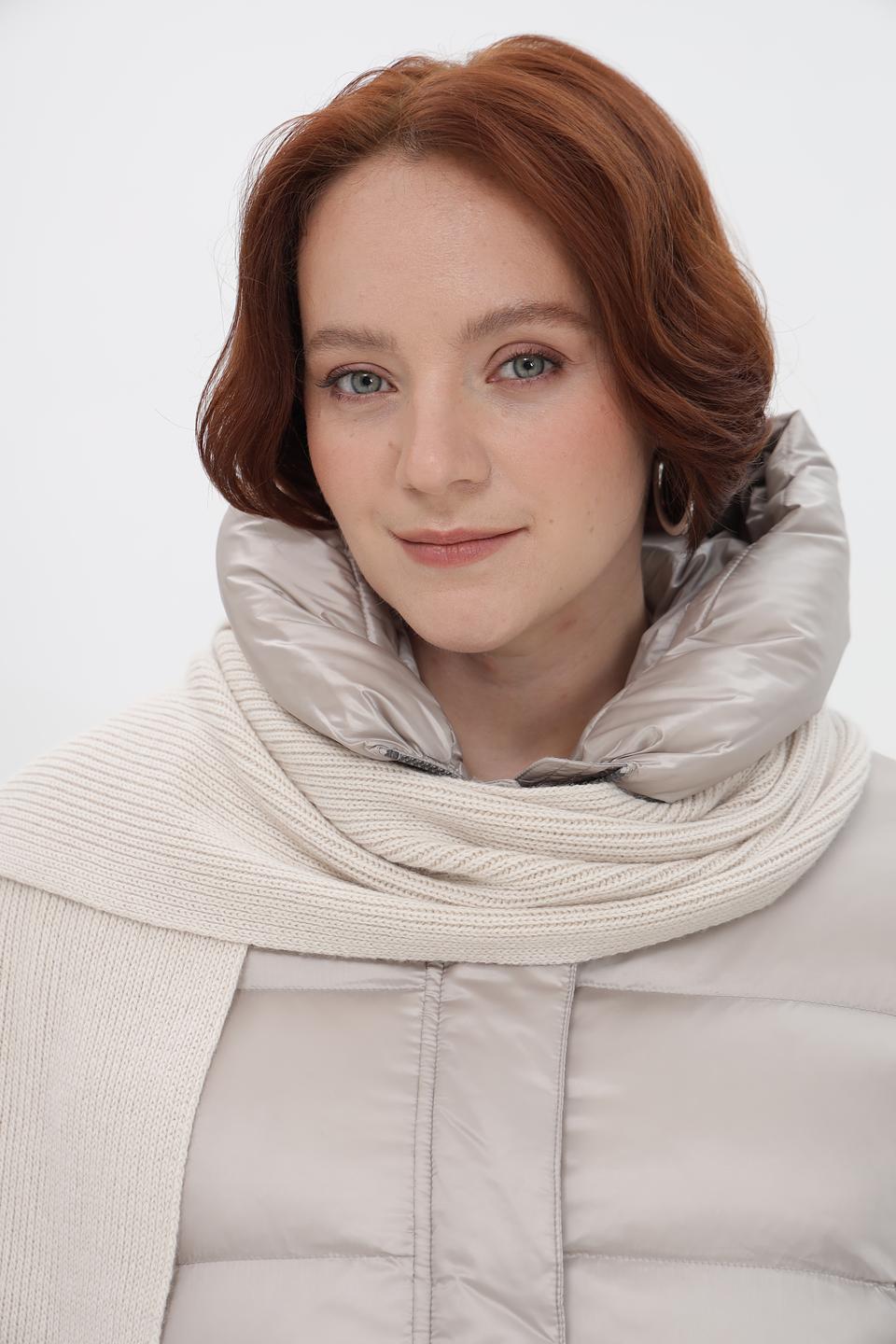 Шарф Marc Cain бежевый в полоску