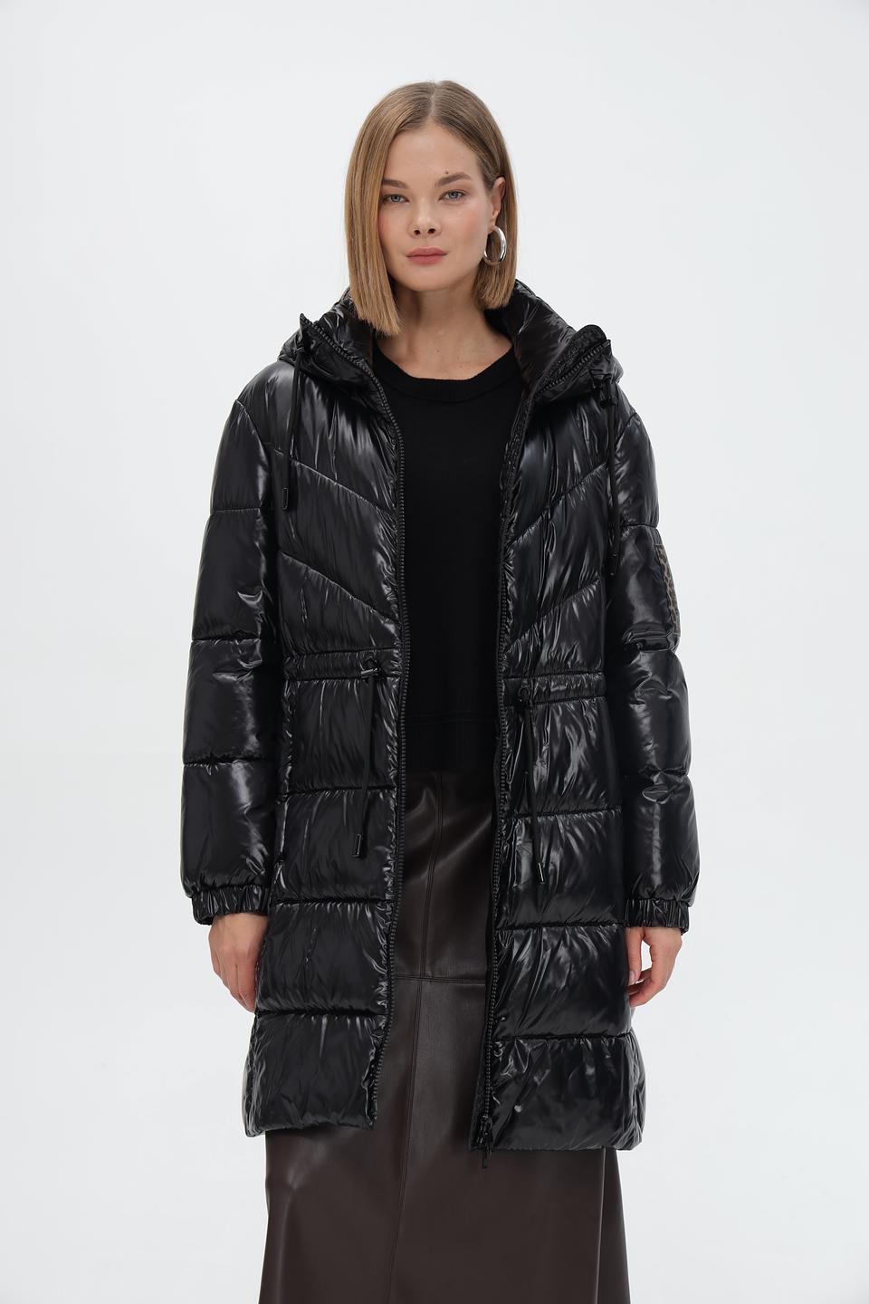 Пальто Marc Cain Sports стеганое черное