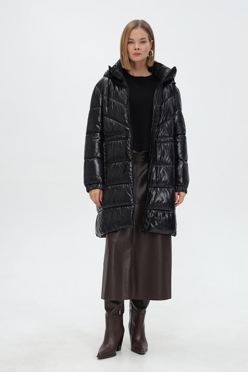 Пальто Marc Cain Sports стеганое черное